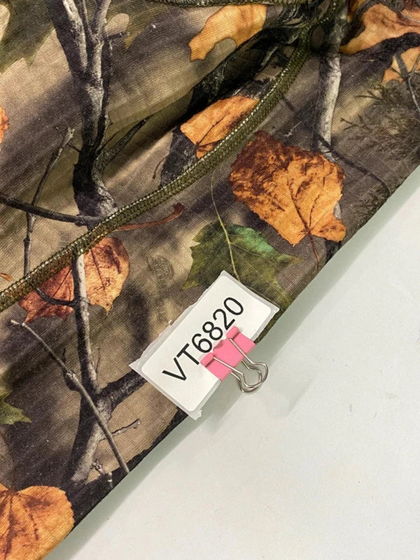 Camo Grid-Fleece Pullover Hunting Hoodie