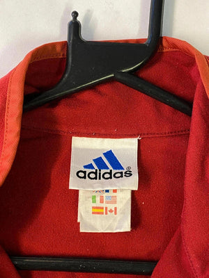 Vintage Adidas Red 1/4 Zip Top (UK 12 / EU 40)