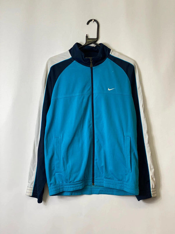 Nike Blue & Navy Full-Zip Track Jacket – Men’s S