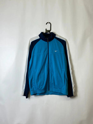 Nike Blue & Navy Full-Zip Track Jacket – Men’s S