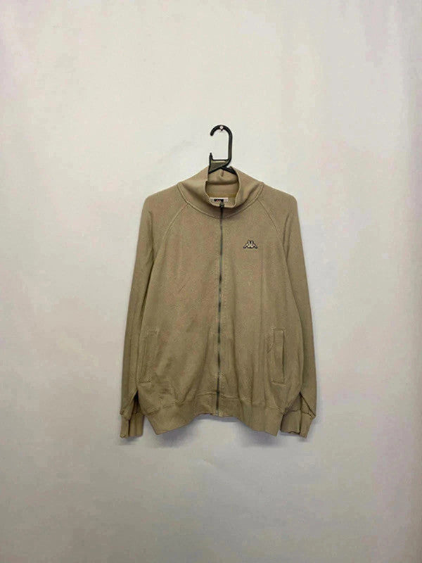 Vintage Kappa Full-Zip Track Jacket – Beige – Size M