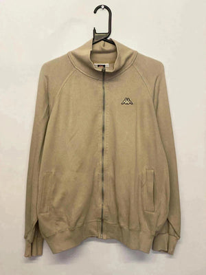 Vintage Kappa Full-Zip Track Jacket – Beige – Size M
