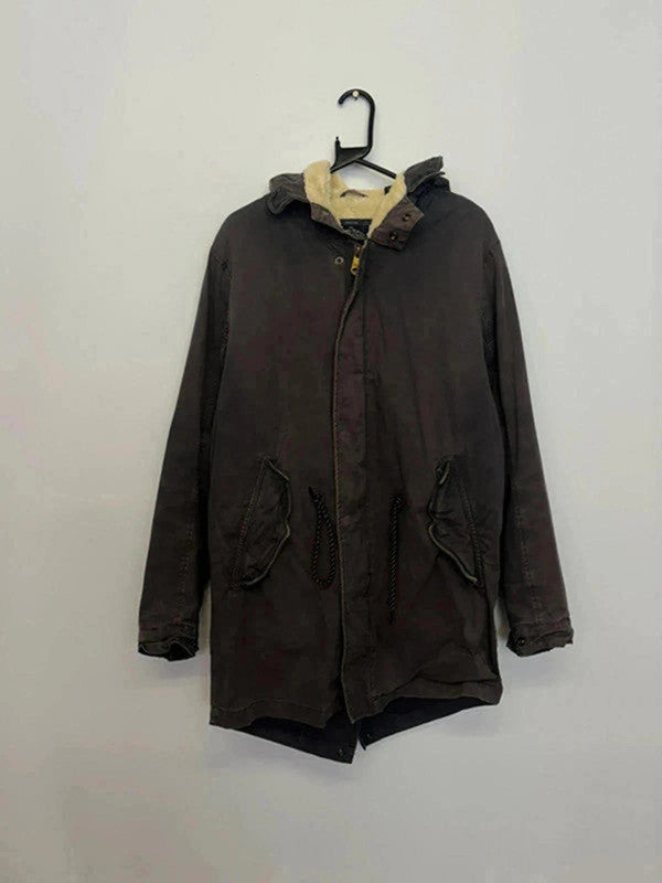 Scotch & Soda Amsterdam Parka Jacket – M – Fleece Lined Hooded Coat