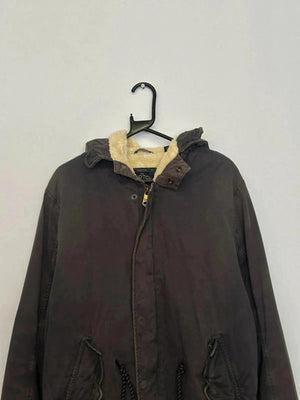Scotch & Soda Amsterdam Parka Jacket – M – Fleece Lined Hooded Coat