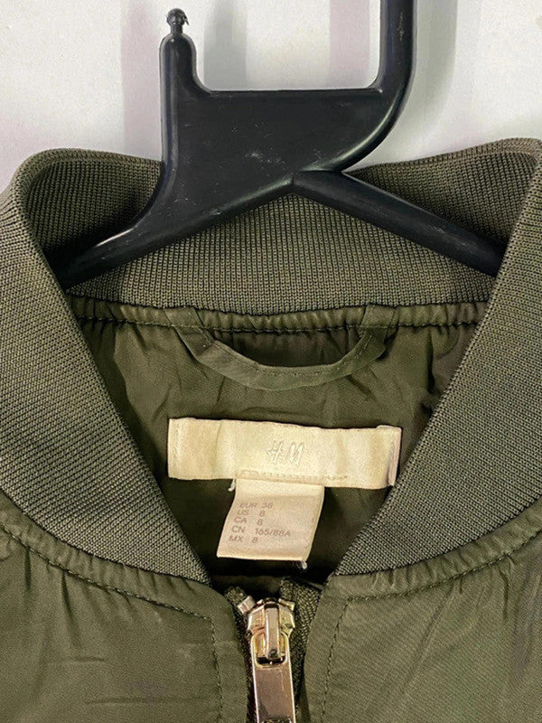 H&M Khaki Green Bomber Jacket