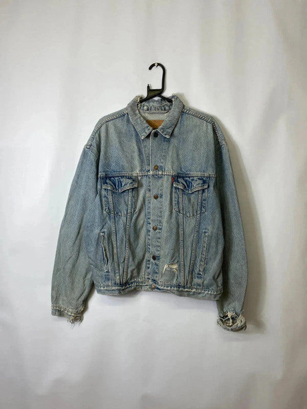 Vintage Levi’s Denim Trucker Jacket – Made in USA – Size L