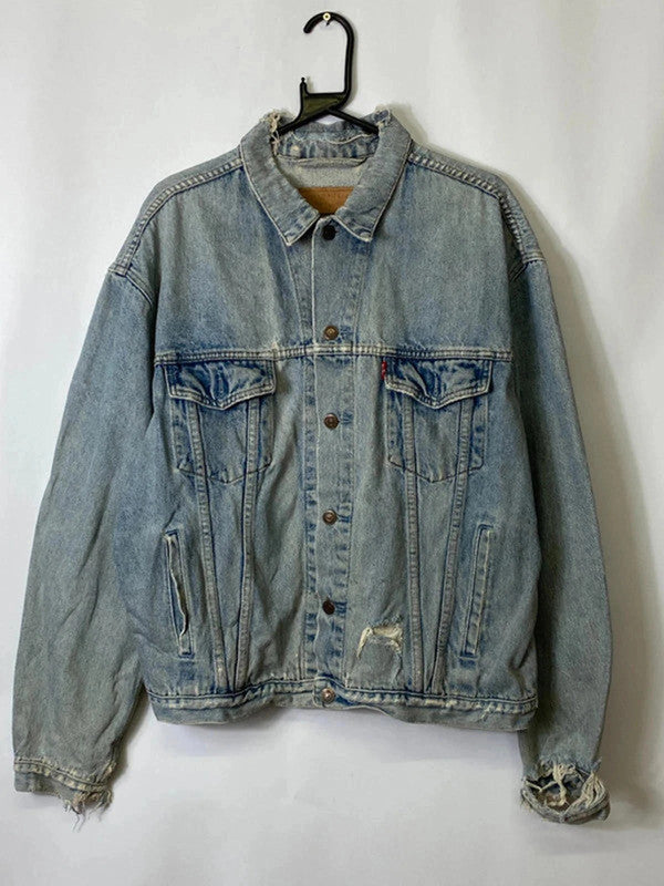 Vintage Levi’s Denim Trucker Jacket – Made in USA – Size L