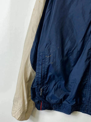 Vintage Nike Windbreaker Jacket – Navy & Beige – Made in Taiwan