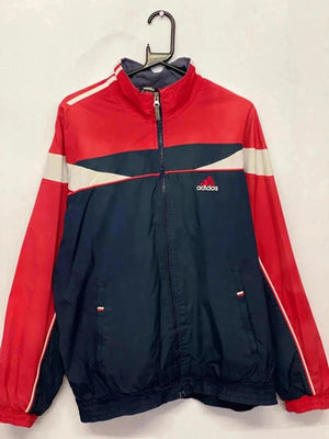 Vintage Adidas Colorblock Windbreaker – Red/Navy – Size L