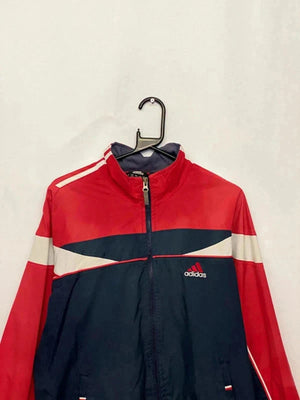 Vintage Adidas Colorblock Windbreaker – Red/Navy – Size L