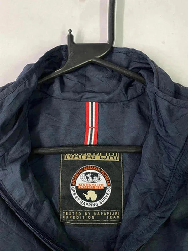 Napapijri Navy Lightweight Windbreaker Jacket – Expedition Patch – Size Unknown
