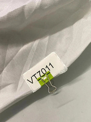 Lacoste White Vintage Track Jacket with Black Collar