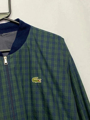 Vintage Lacoste Checkered Bomber Jacket – Made in France – Size 6 (XL)