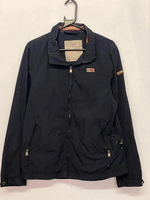 Napapijri Geographic Navy Windbreaker Jacket – Men’s M/L