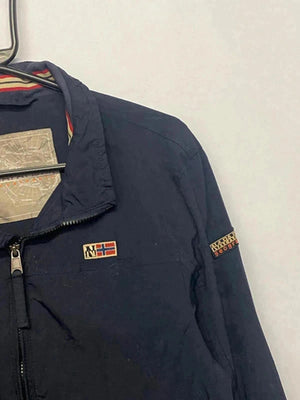 Napapijri Geographic Navy Windbreaker Jacket – Men’s M/L