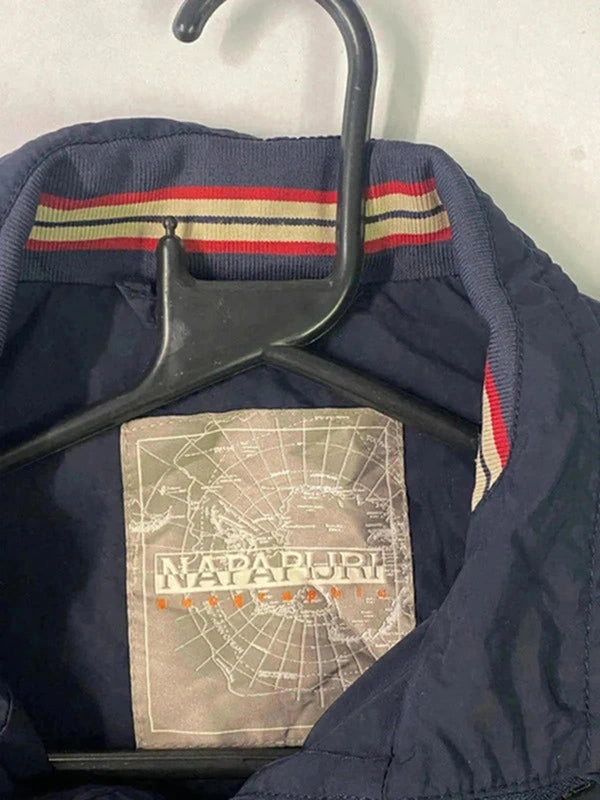 Napapijri Geographic Navy Windbreaker Jacket – Men’s M/L
