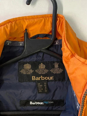 Barbour FibreDown Quilted Jacket – Orange (UK 10 / EU 40)