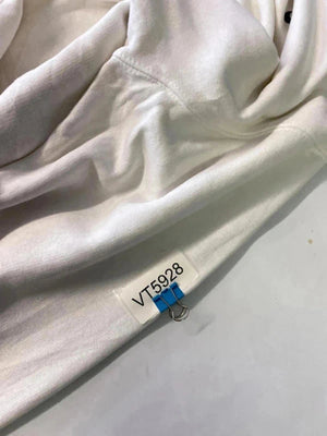 Nike White 1/4 Zip Fleece Sweatshirt (Size L, Made in Turkey)