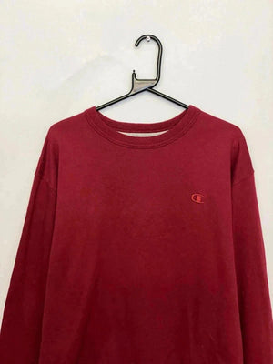 Champion Maroon Red Crewneck Sweatshirt (Men’s L)