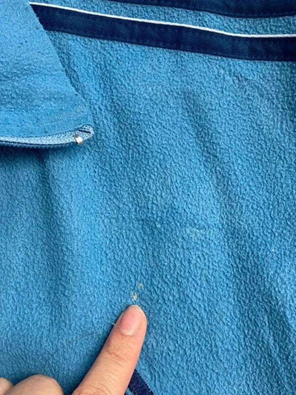 Vintage Adidas Fleece Zip-Up Jacket – Light Blue – Size L