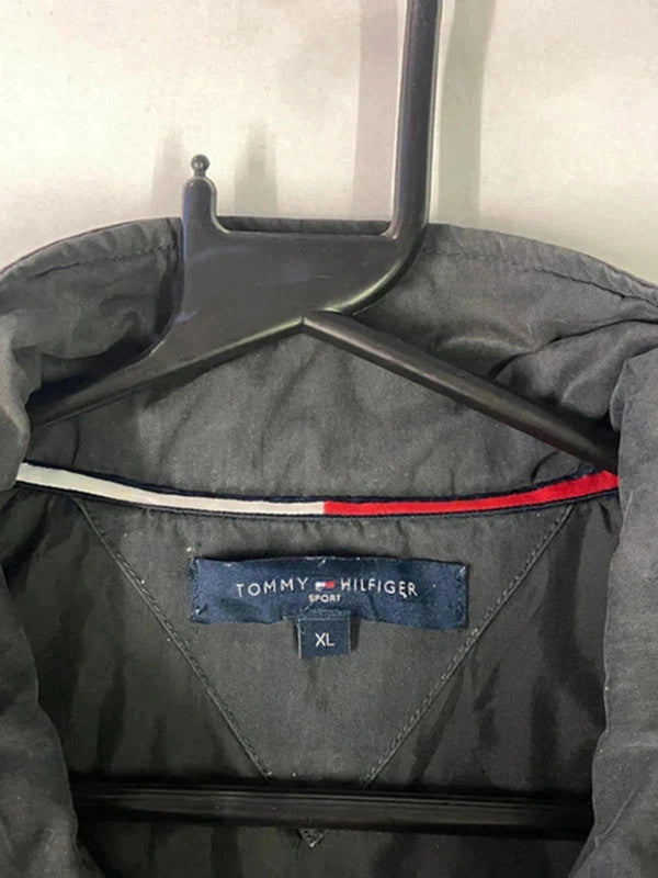 Tommy Hilfiger Sport Black Jacket – Minimal Logo – Men’s XL