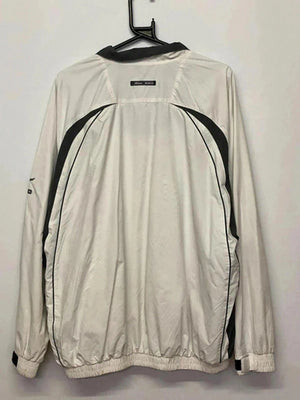 Mizuno WindLite White 1/4 Zip Windbreaker Jacket – Men’s L, Lightweight Sportswear
