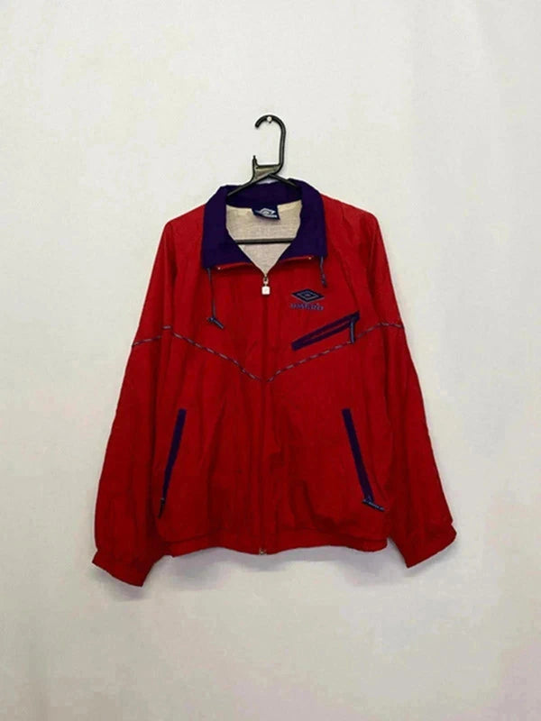 Vintage Umbro Red & Purple Windbreaker Jacket – Size S