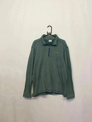 Columbia 1/4 Zip Fleece Pullover – XL – Green/Teal