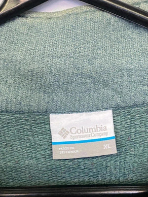 Columbia 1/4 Zip Fleece Pullover – XL – Green/Teal