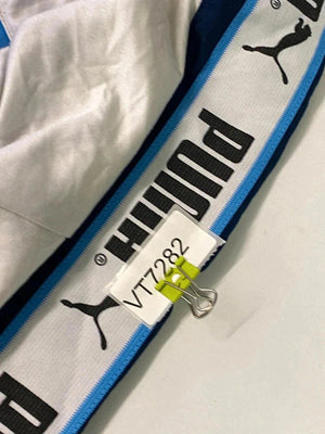 Vintage Puma Blue & White Logo Tape Track Jacket
