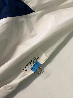 Reebok Vintage White & Blue Full-Zip Windbreaker Jacket