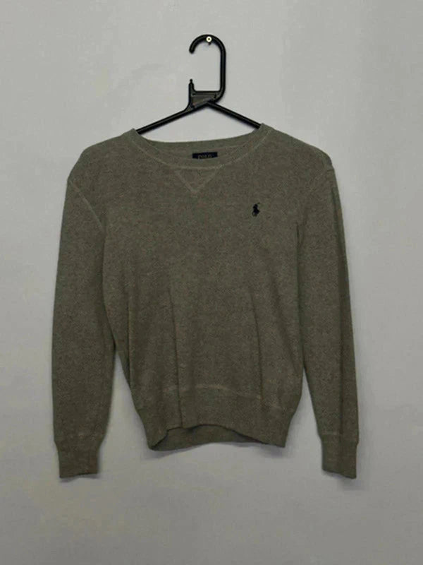 Polo Ralph Lauren Grey Crewneck Sweatshirt (Youth M 10–12)
