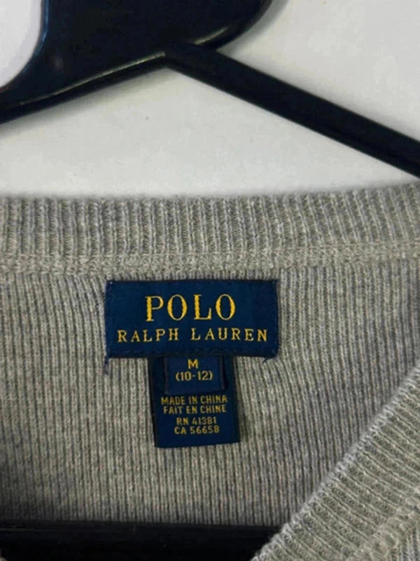 Polo Ralph Lauren Grey Crewneck Sweatshirt (Youth M 10–12)