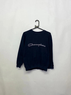 Vintage Champion Navy Sweatshirt (Youth L / 11–12 Years)