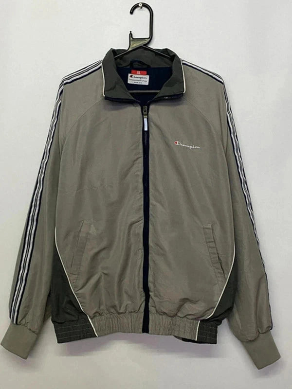 Vintage Champion Grey Track Jacket (Men’s XL)