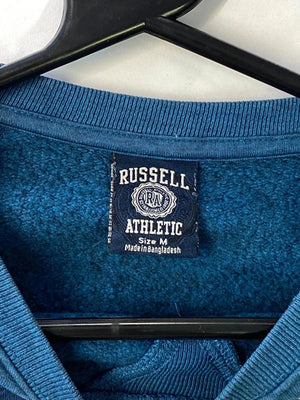 Russell Athletic Blue Graphic Crewneck Sweatshirt
