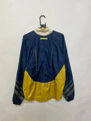 Vintage Adidas Windbreaker Jacket – Navy/Yellow – Men’s M
