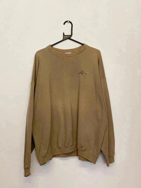 Vintage Reebok Taupe Brown Sweatshirt – Men’s XL, Made in USA