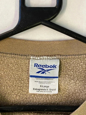 Vintage Reebok Taupe Brown Sweatshirt – Men’s XL, Made in USA