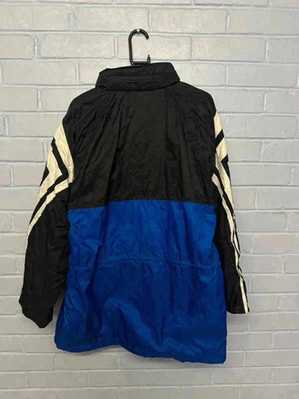 Vintage Adidas Originals Colourblock Windbreaker Jacket Blue Black White