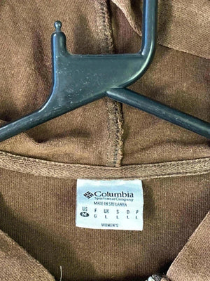 Columbia Women’s Brown Zip-Up Hoodie – Size M