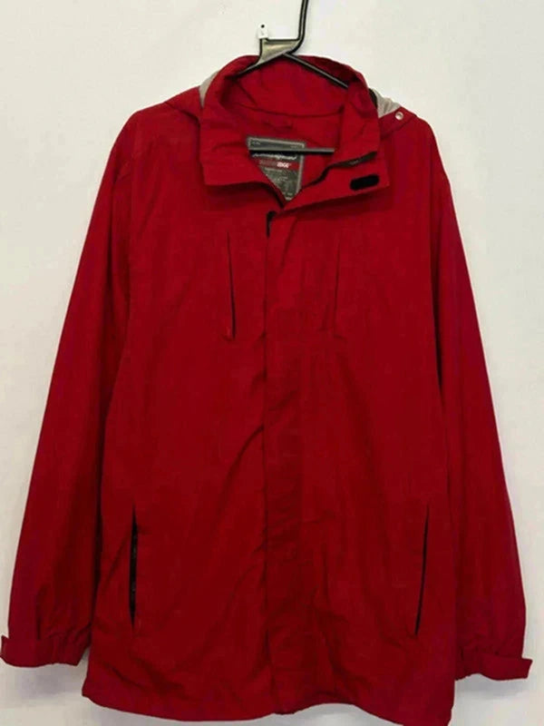 Eddie Bauer WeatherEdge Red Waterproof Jacket – Size Tall L