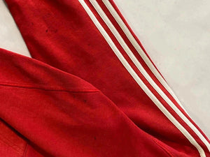Adidas Essentials Red Zip Hoodie - Size S