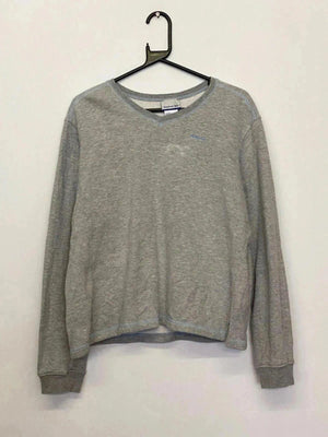 Vintage Reebok Grey V-Neck Sweatshirt