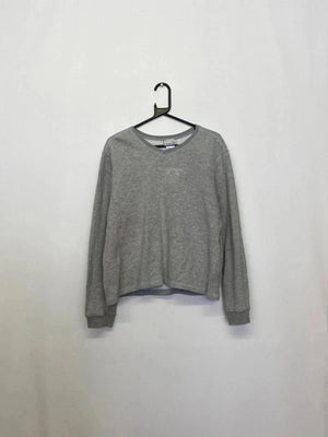 Vintage Reebok Grey V-Neck Sweatshirt