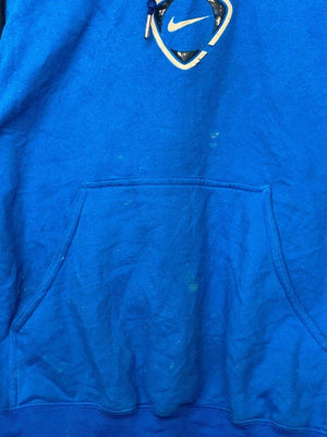 Vintage Nike Blue Fleece-Lined Hoodie (Men’s M, Made in Taiwan)