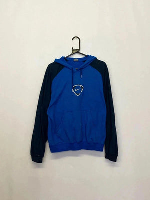 Vintage Nike Blue Fleece-Lined Hoodie (Men’s M, Made in Taiwan)