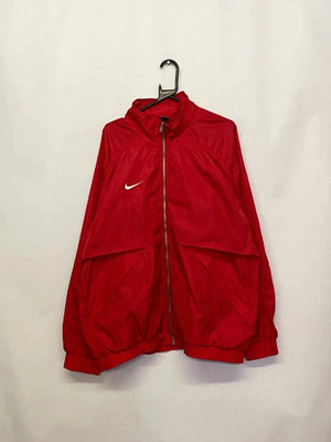 Vintage Nike Team Red Windbreaker Jacket XXL – Made in Hong Kong
