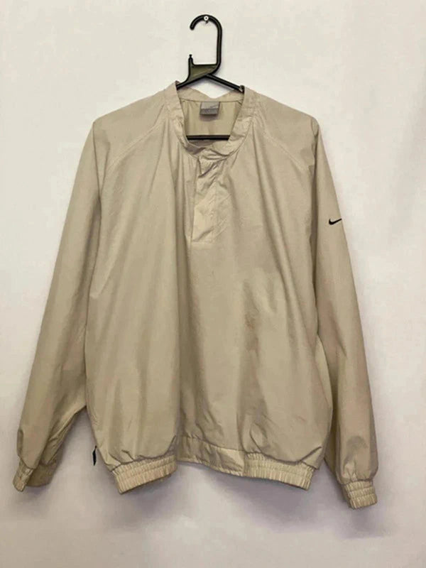 Vintage Nike Beige Pullover Windbreaker Jacket