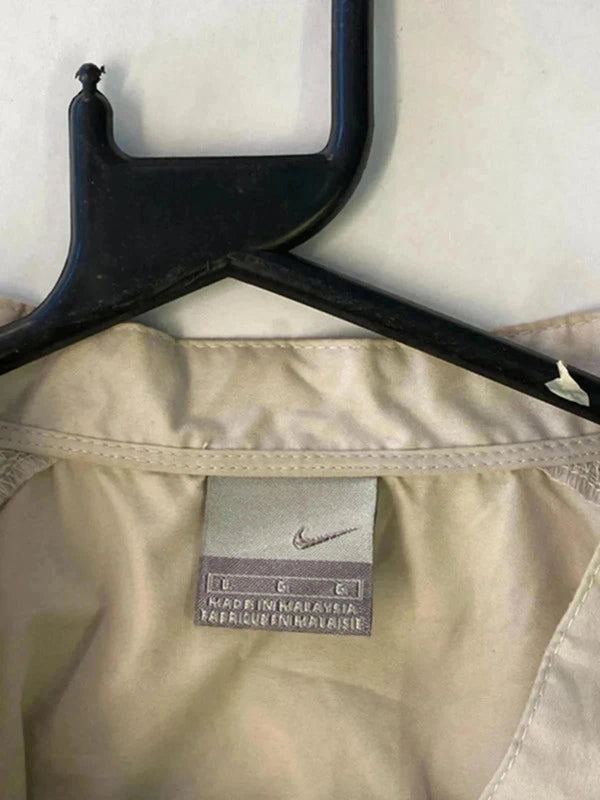 Vintage Nike Beige Pullover Windbreaker Jacket